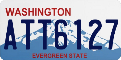 WA license plate ATT6127