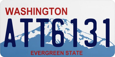 WA license plate ATT6131