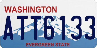 WA license plate ATT6133