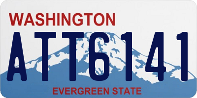 WA license plate ATT6141