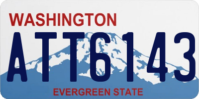 WA license plate ATT6143