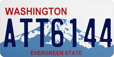 WA license plate ATT6144