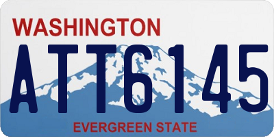 WA license plate ATT6145