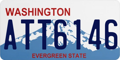 WA license plate ATT6146