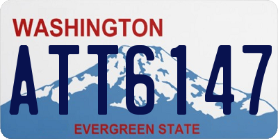WA license plate ATT6147