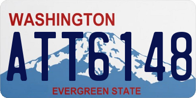 WA license plate ATT6148