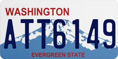 WA license plate ATT6149