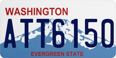 WA license plate ATT6150