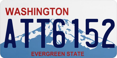 WA license plate ATT6152
