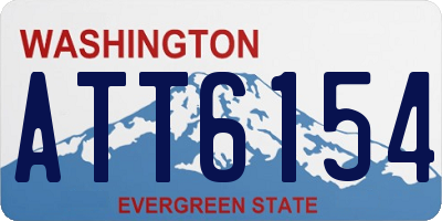 WA license plate ATT6154