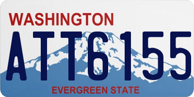 WA license plate ATT6155