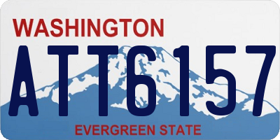 WA license plate ATT6157