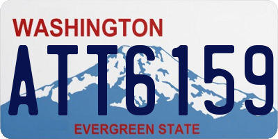 WA license plate ATT6159