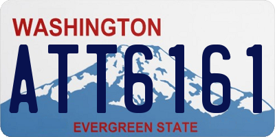WA license plate ATT6161