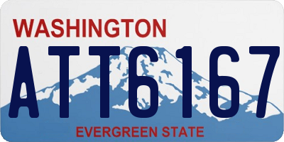 WA license plate ATT6167