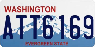 WA license plate ATT6169