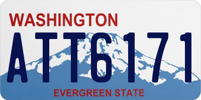 WA license plate ATT6171