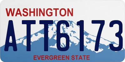 WA license plate ATT6173