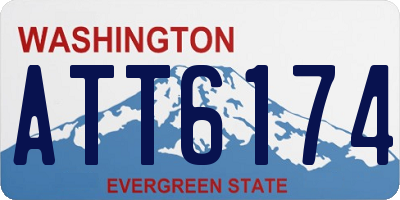 WA license plate ATT6174