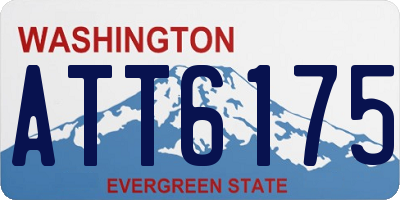 WA license plate ATT6175