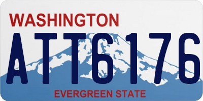 WA license plate ATT6176