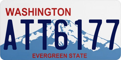 WA license plate ATT6177