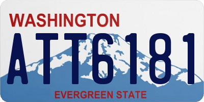 WA license plate ATT6181