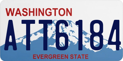 WA license plate ATT6184