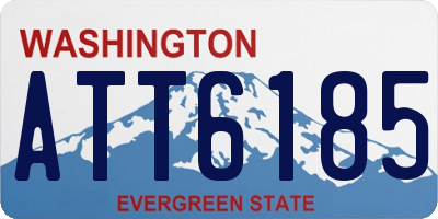 WA license plate ATT6185