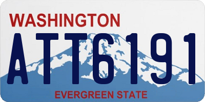 WA license plate ATT6191