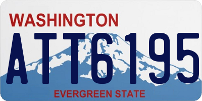 WA license plate ATT6195