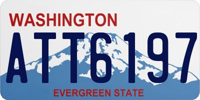 WA license plate ATT6197