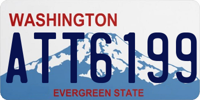 WA license plate ATT6199