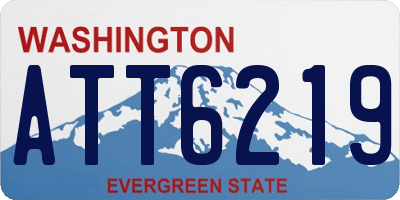 WA license plate ATT6219