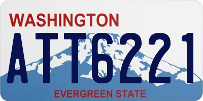 WA license plate ATT6221