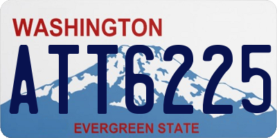 WA license plate ATT6225