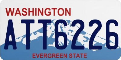 WA license plate ATT6226