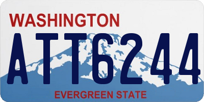 WA license plate ATT6244