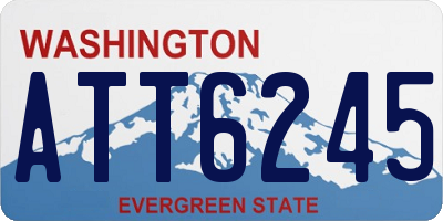 WA license plate ATT6245