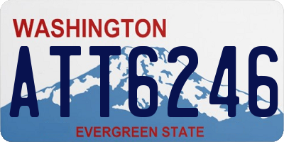 WA license plate ATT6246