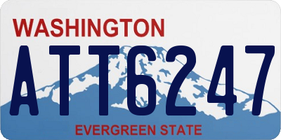 WA license plate ATT6247