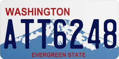 WA license plate ATT6248