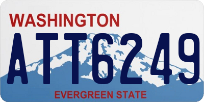 WA license plate ATT6249
