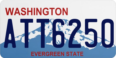 WA license plate ATT6250
