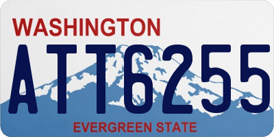 WA license plate ATT6255