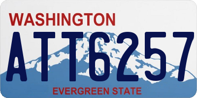 WA license plate ATT6257