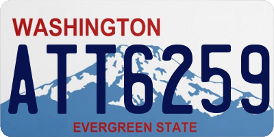 WA license plate ATT6259
