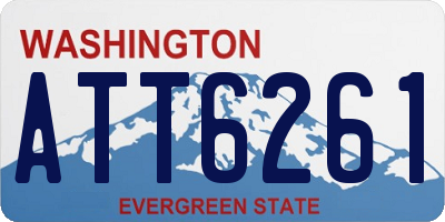WA license plate ATT6261