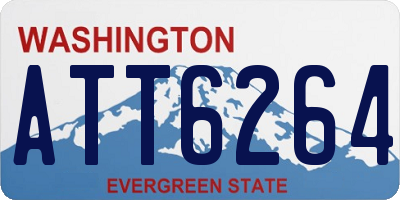 WA license plate ATT6264