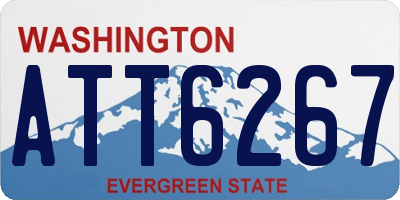 WA license plate ATT6267